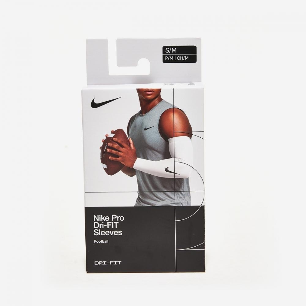 Nike Pro Dri-FIT White Arm Sleeves l Size L-XL